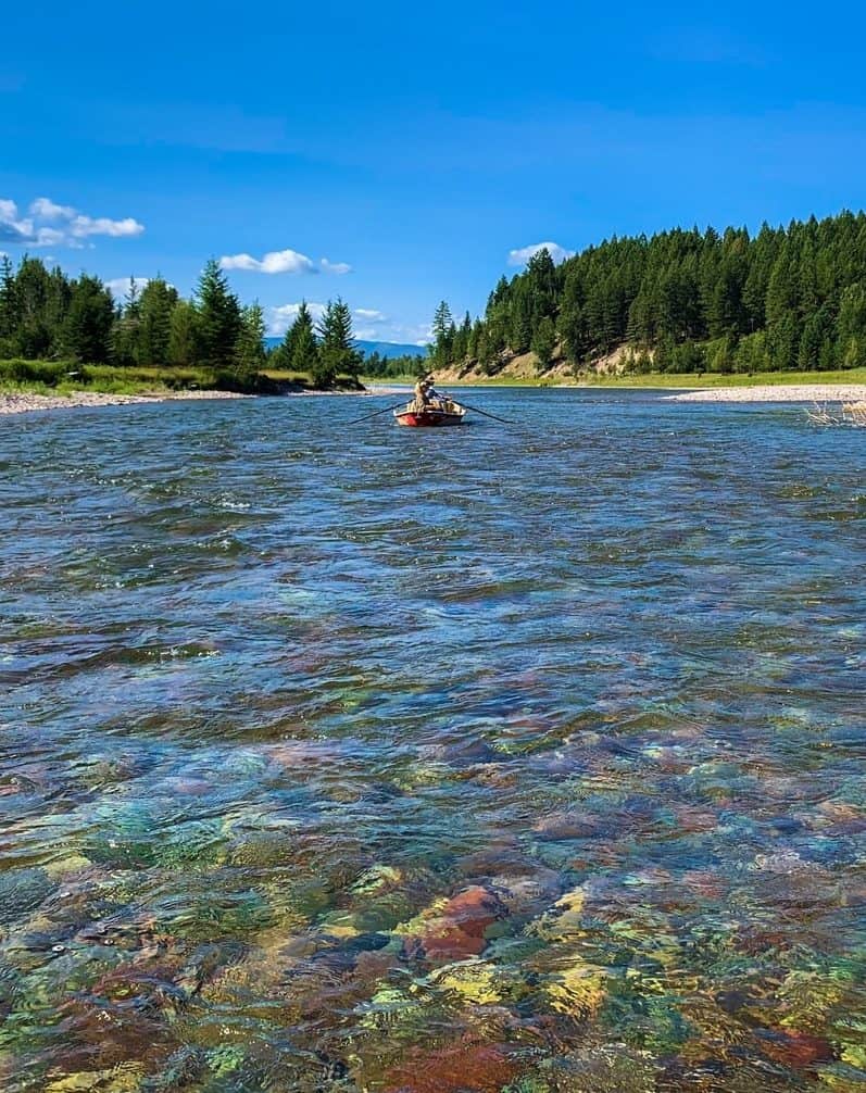 Stupell Industries Montana Travel Fly Fishing Lake Mountains